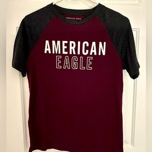 Mens American Eagle Raglan Tee Sz XSmall